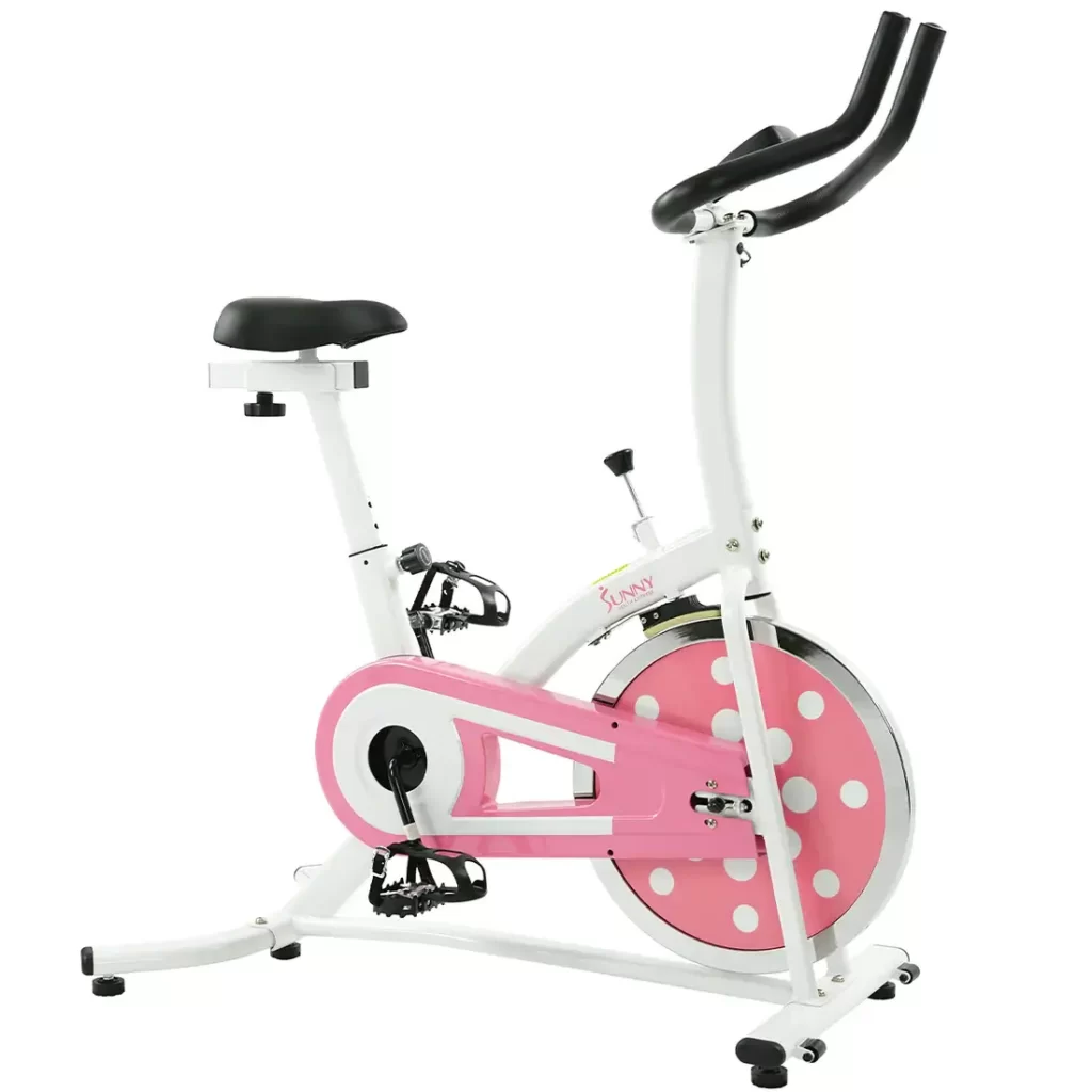 GP Pro Sun Pink Chain Drive Indoor Cycling Trainer Exercise Bike Lifetime warranty Gym Pros