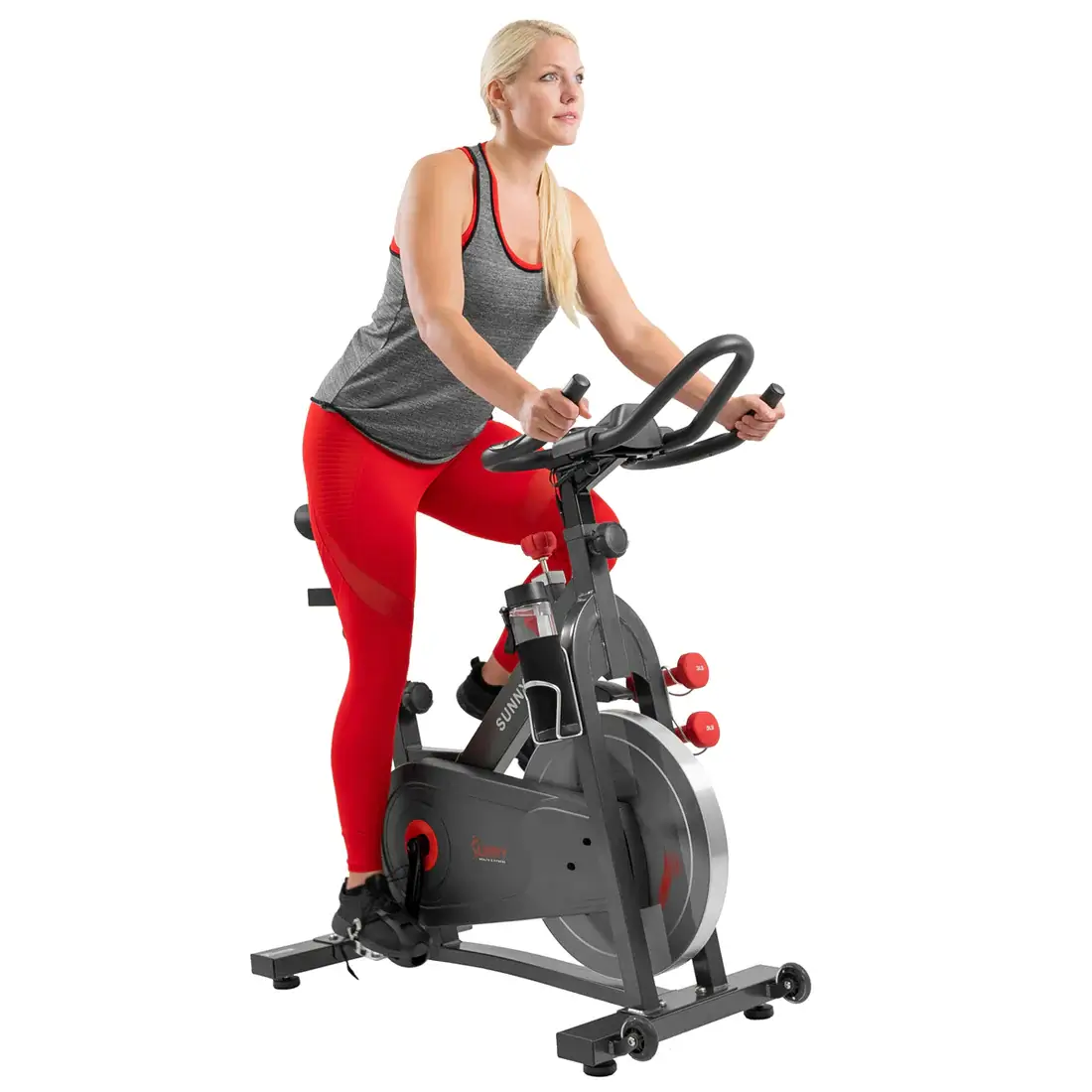 Sunny health & fitness indoor exercise bike with best sale digital display and 40 lb flywheel