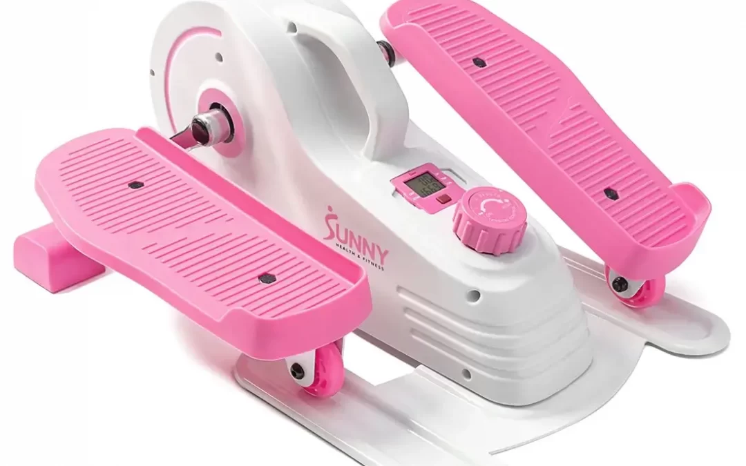 GP Pro Sun Pink Under Desk Exercise Elliptical Machine- Lifetime warranty*