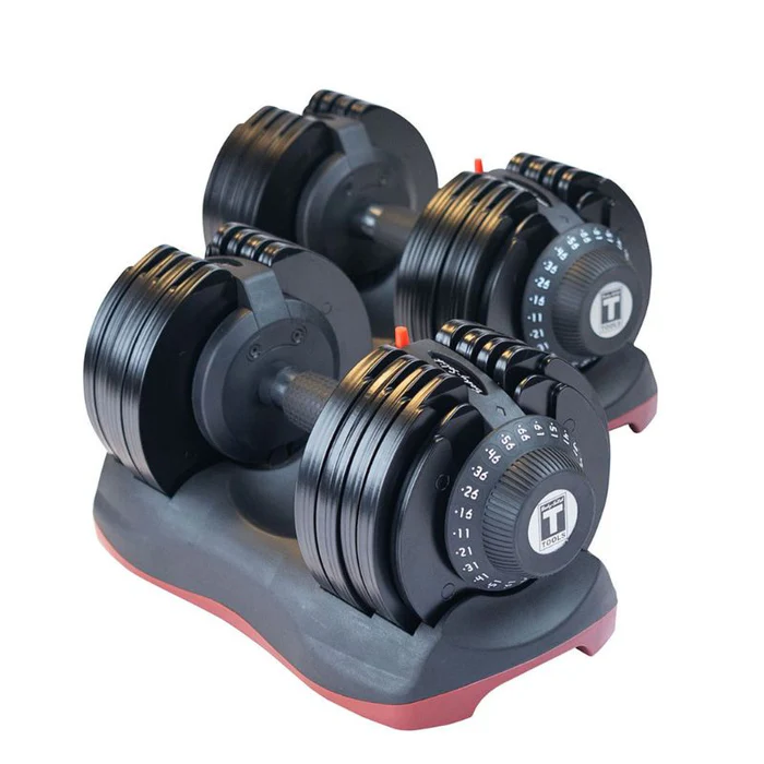 Body-Solid Tools 66lb Adjustable Dumbbell Pair SDBX132 W/ Stand-New